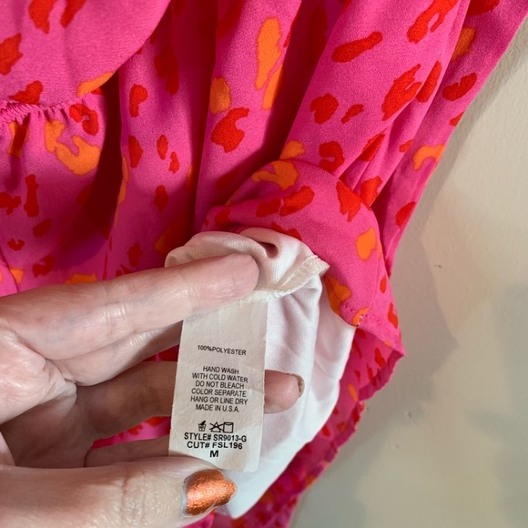 FSL Apparel Hot Pink Leopard Halter Romper - Picture 10 of 10